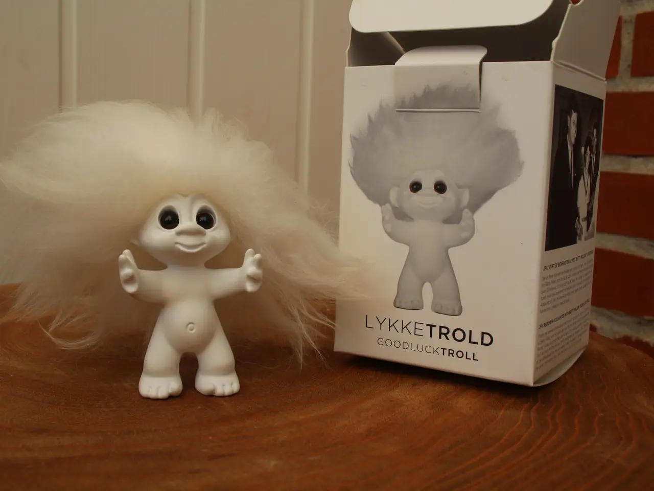 Billede 1 - Lykketrold hvid 9cm