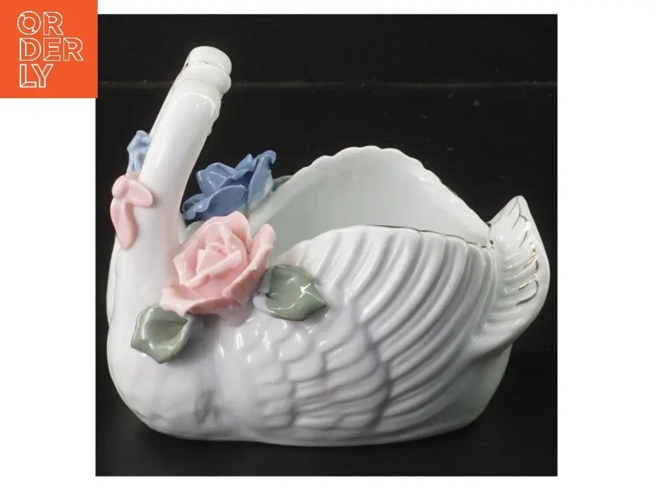 Billede 2 - Porcelænsskål med svaneform (str. 12 cm)