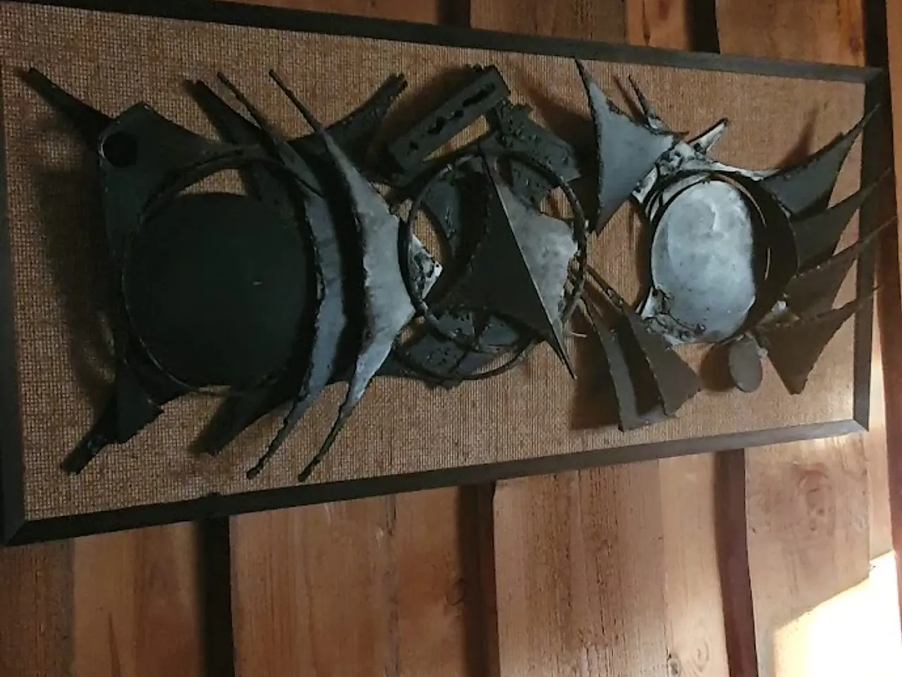 Billede 3 - Rustik relief - Metal kunst til væg. 