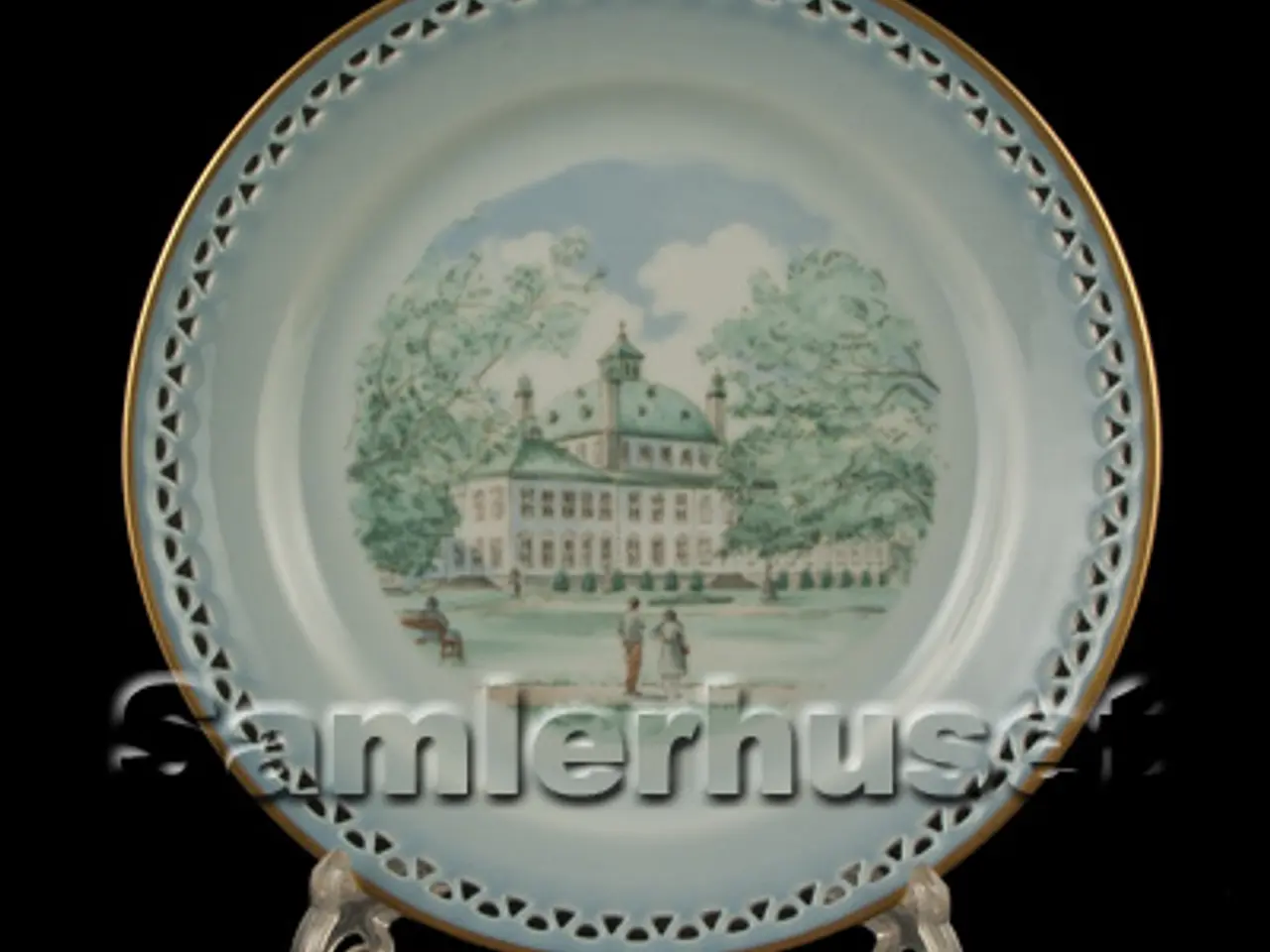Billede 1 - Danmarksstellet Tallerken Flad 21 cm. Fredensborg Slot.