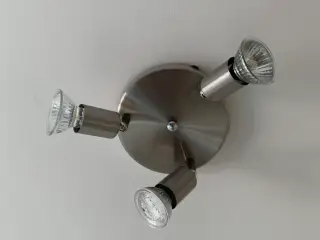 Loftspotlamper i grå metal