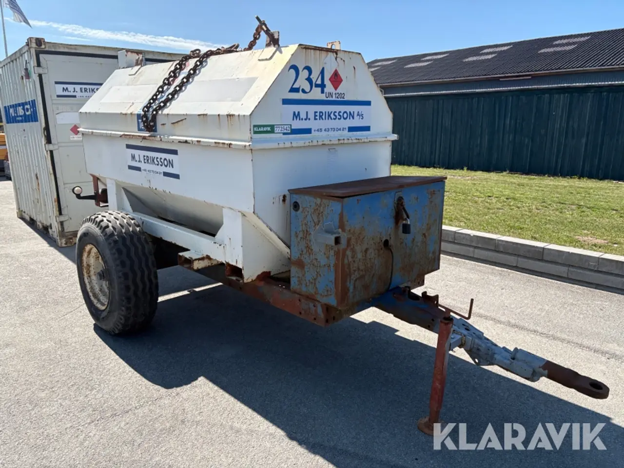 Billede 2 - Dieseltank på vogn - 2500 liter