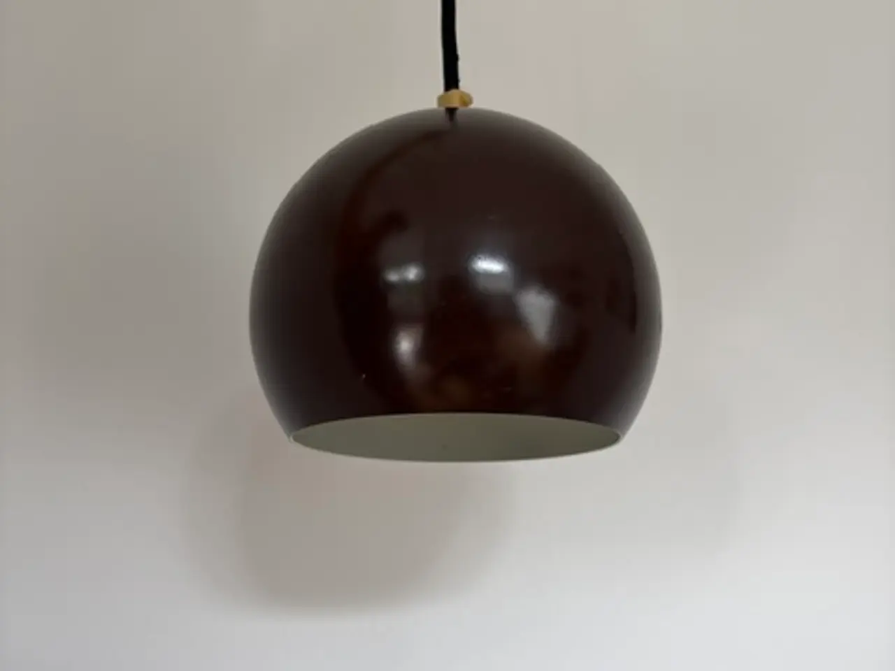 Billede 3 - Orginal brun kugleformet loftlampe fra E.S. Horn