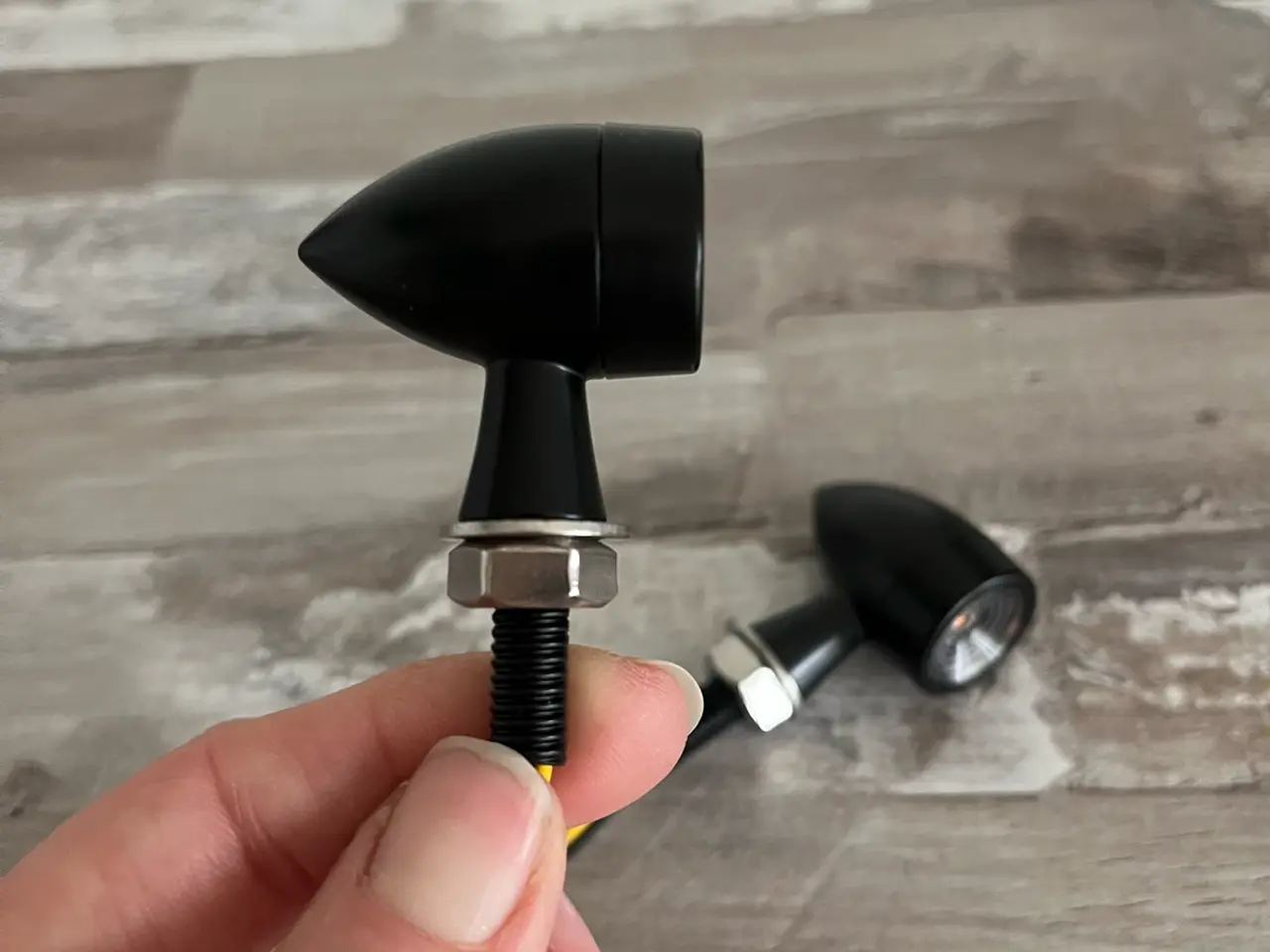 Billede 3 - Små LED blinklys til motorcykel