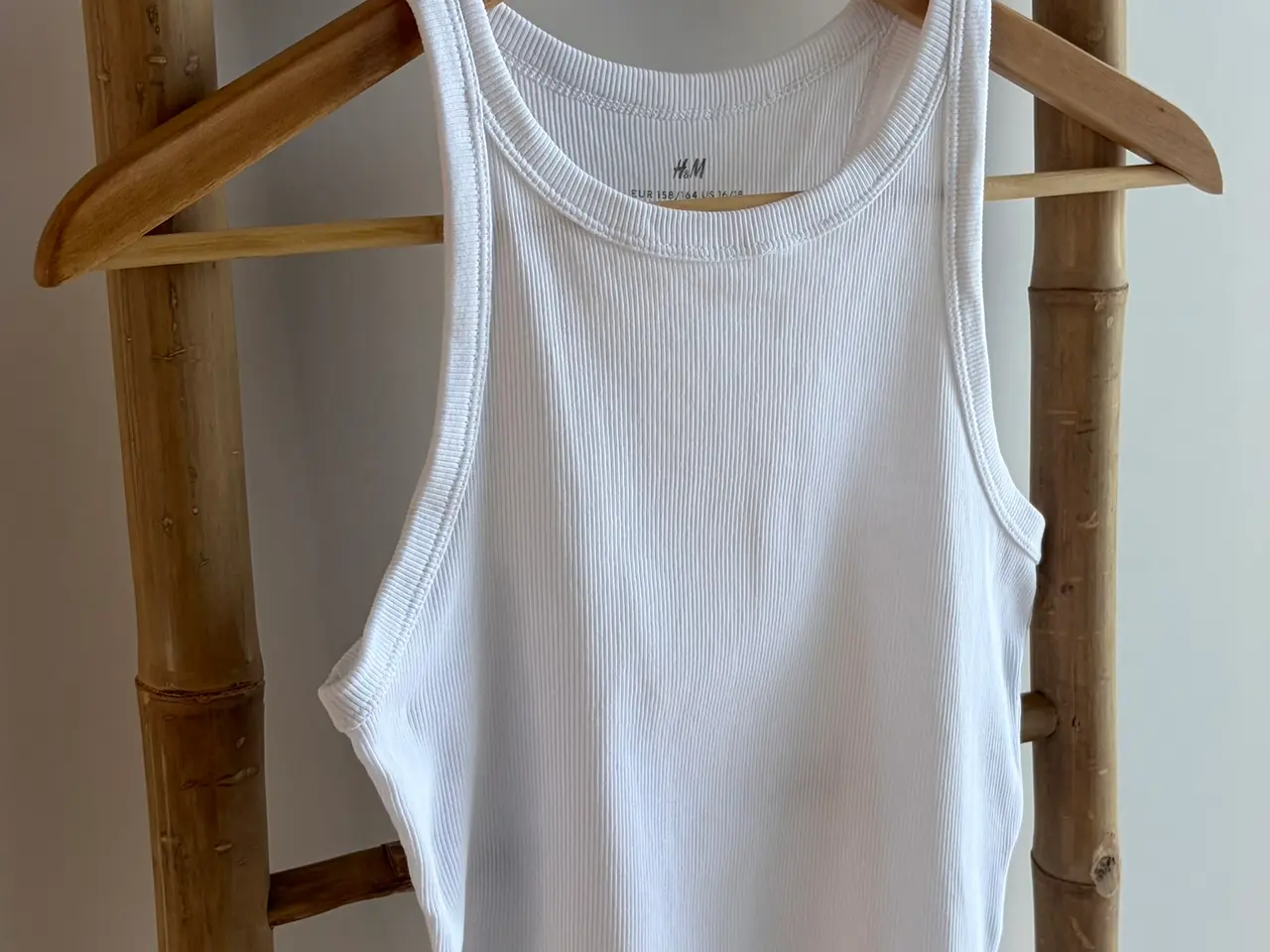 Billede 5 - H&M ribbet crop top, str. 158-164 - 2 stk. S/H