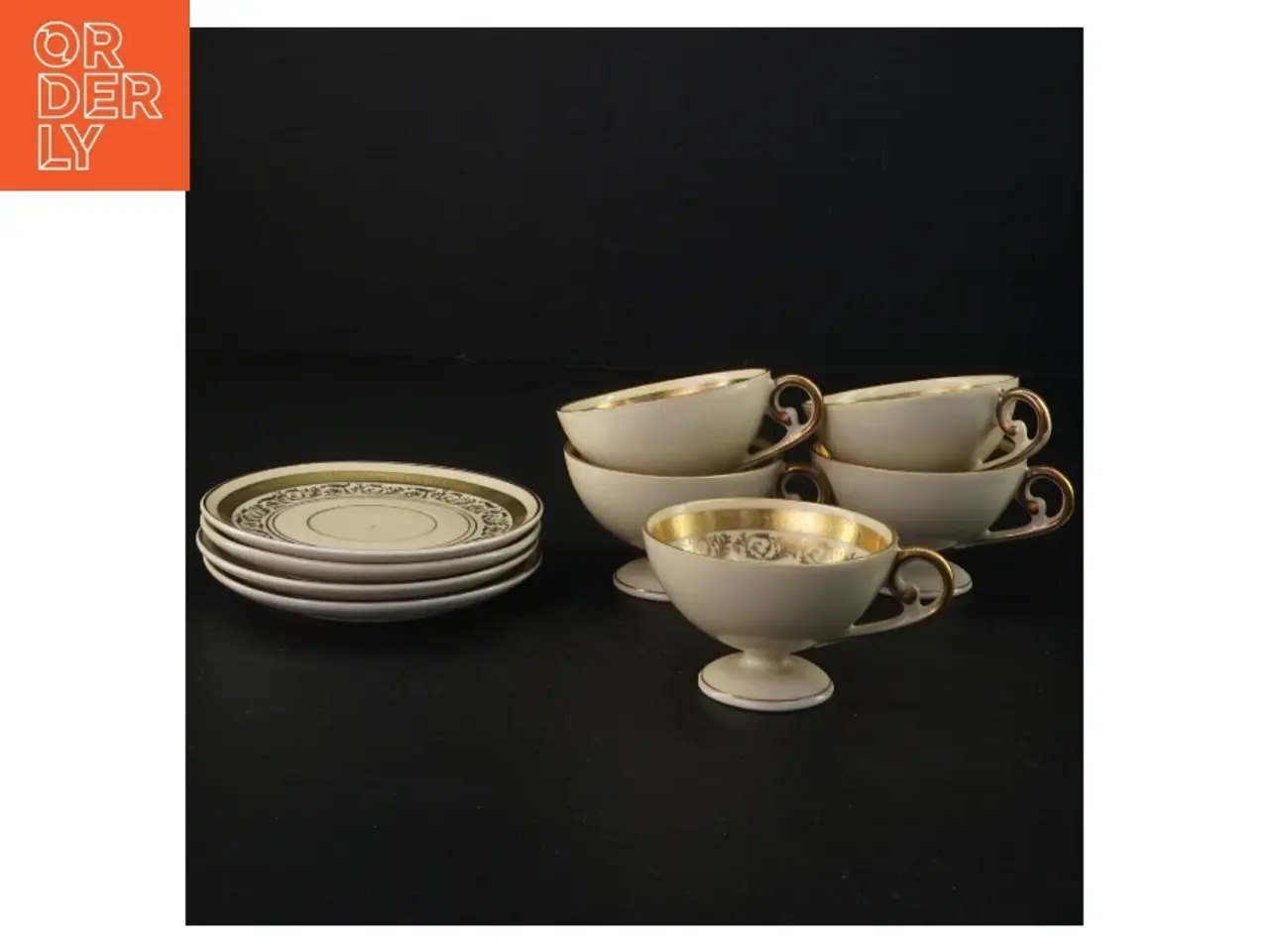 Billede 1 - Mokkakopper med underkopper (str. Diameter 11 cm kop 7,5 x 5 cm)