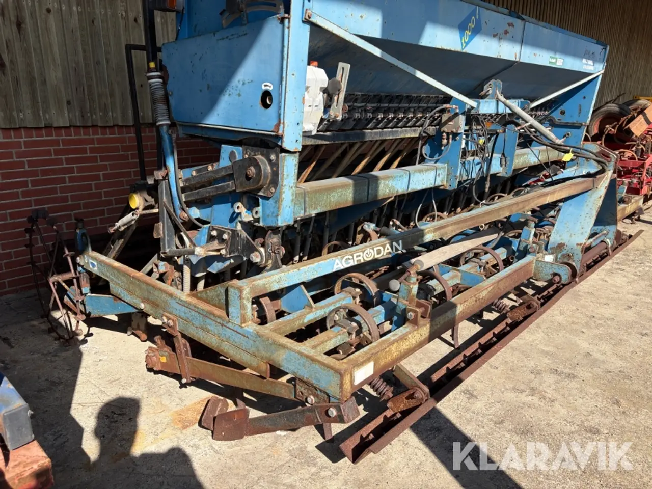 Billede 6 - Kombiharve med planke og såmaskine Agrodan Multidrill 400a