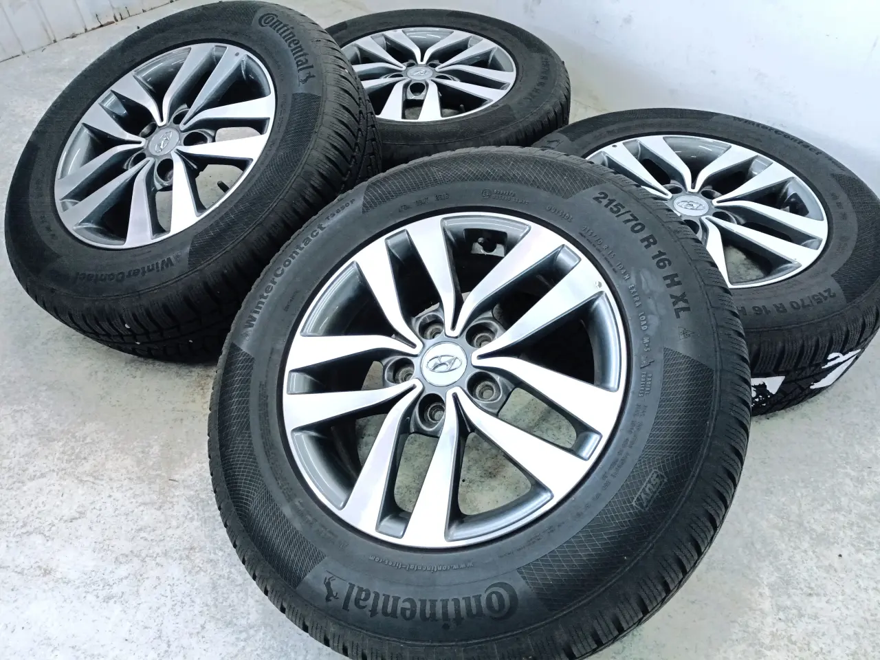 Billede 2 - 5x114,3 16" ET50 nav 67,1ø HYUNDAI vintersæt TPMS