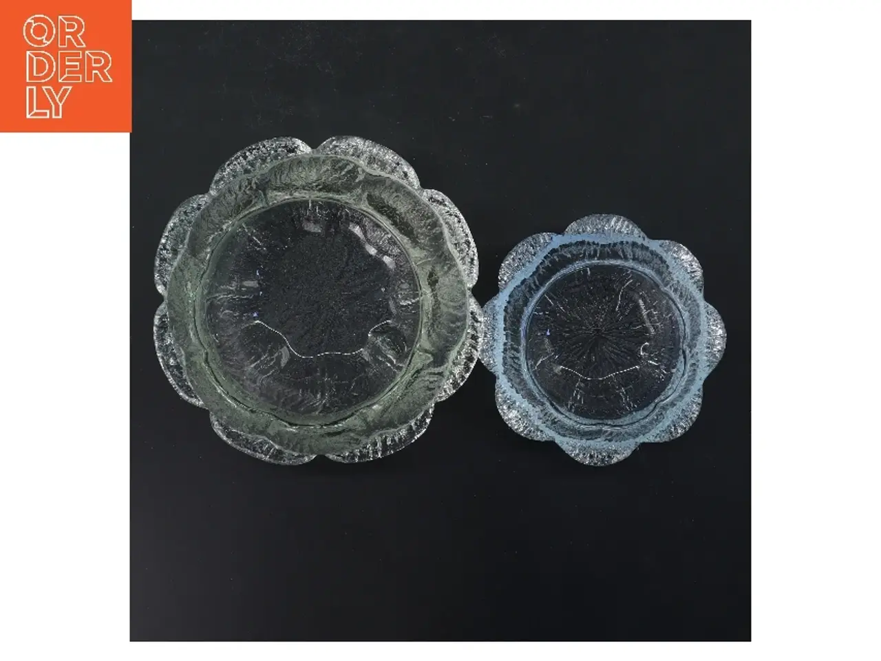 Billede 3 - Glas skåle, sæt af 2 (str. Ø 13 & 9 cm)