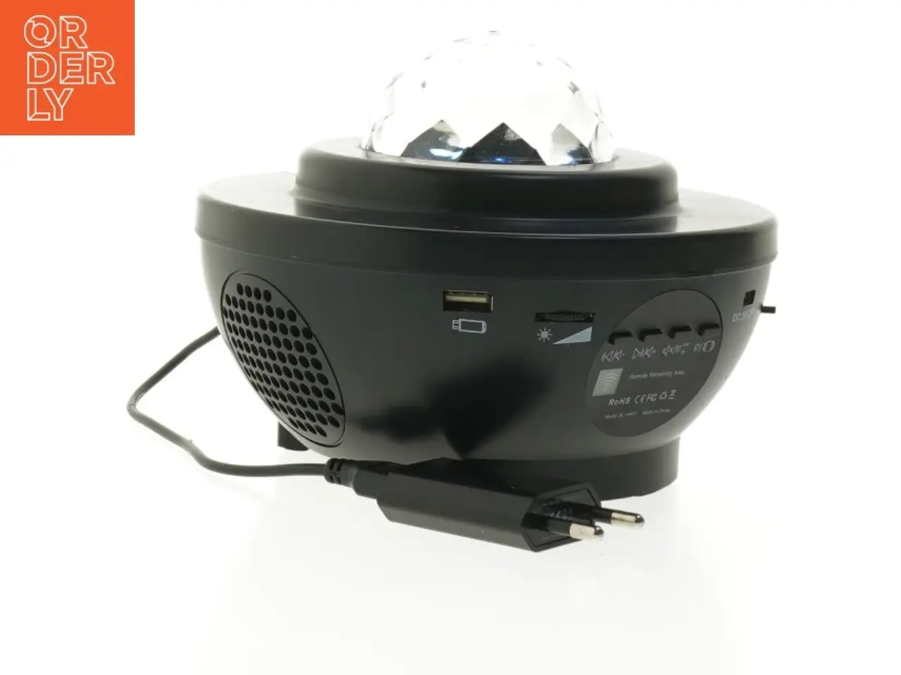 Billede 1 - LED Krystal Kugle Diskolys (str. 17 cm)