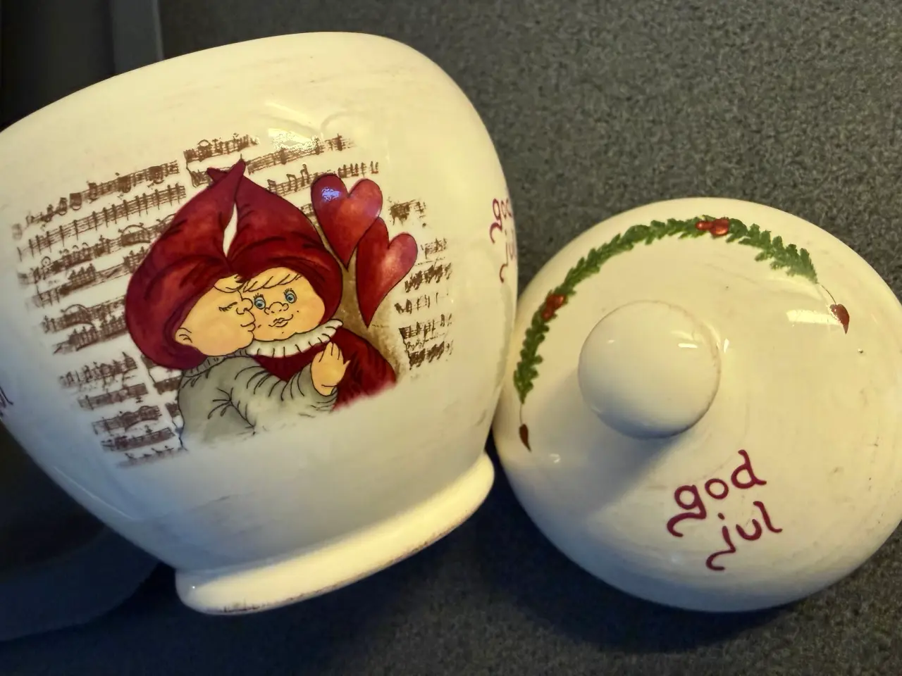 Billede 1 - Etly Klarborg God Jul krukke 
