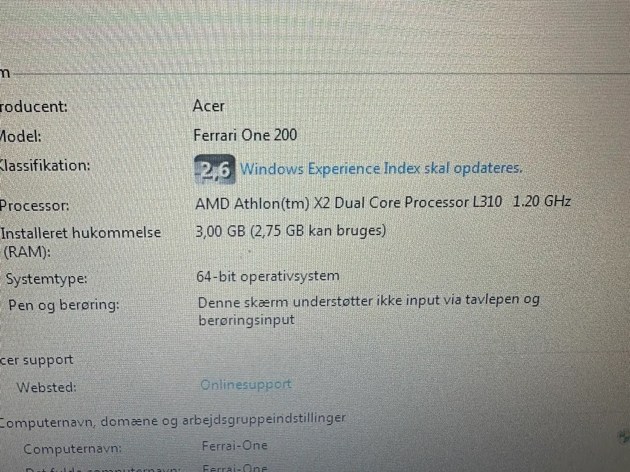 Billede 17 - Acer Ferrari One 200, 3 GB RAM, 500 GB harddisk