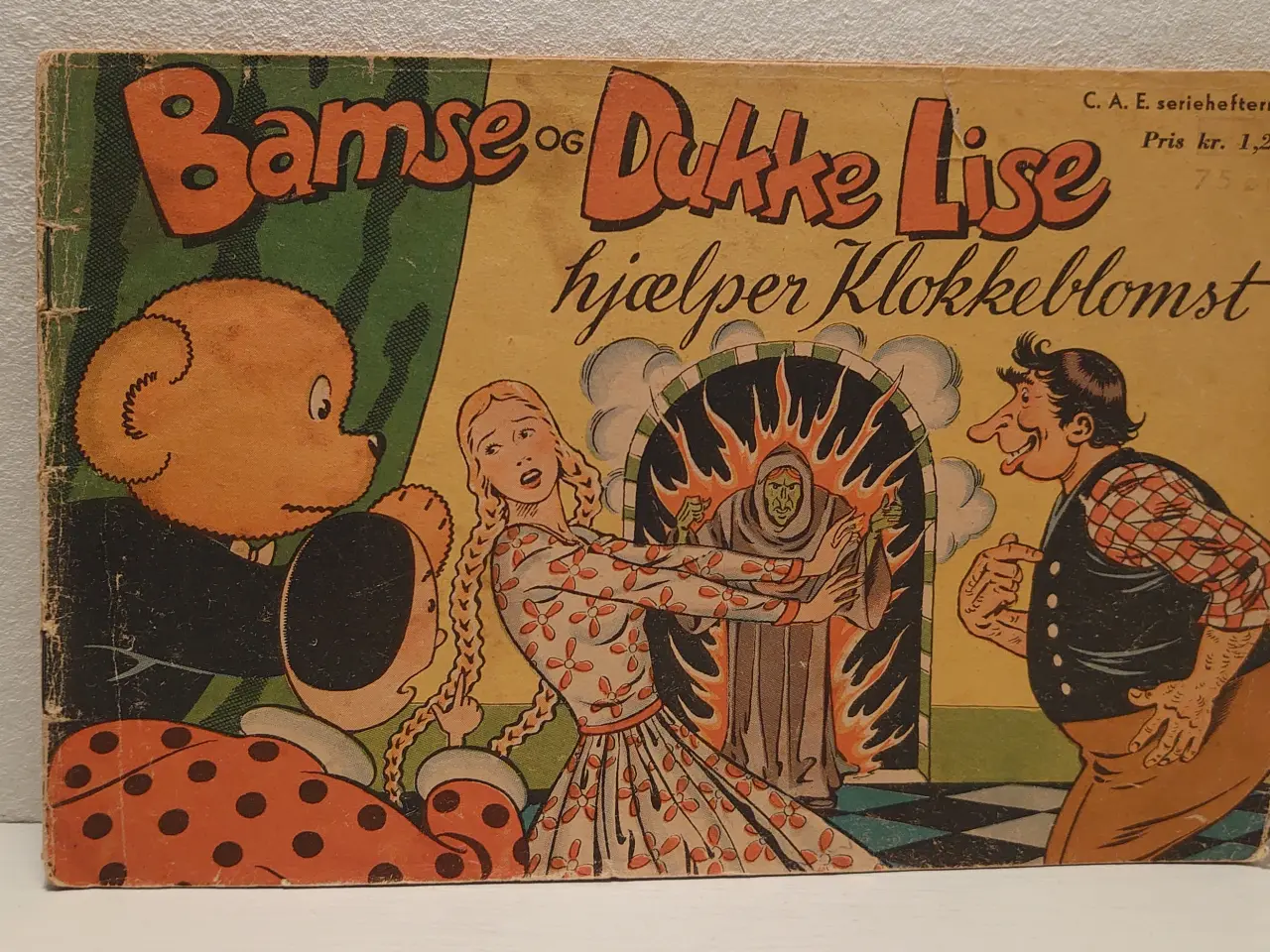 Billede 1 - Bamse hjælper Klokkeblomst. 1.udg.1.oplag. 1949.