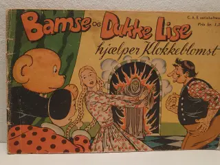 Bamse hjælper Klokkeblomst. 1.udg.1.oplag. 1949.
