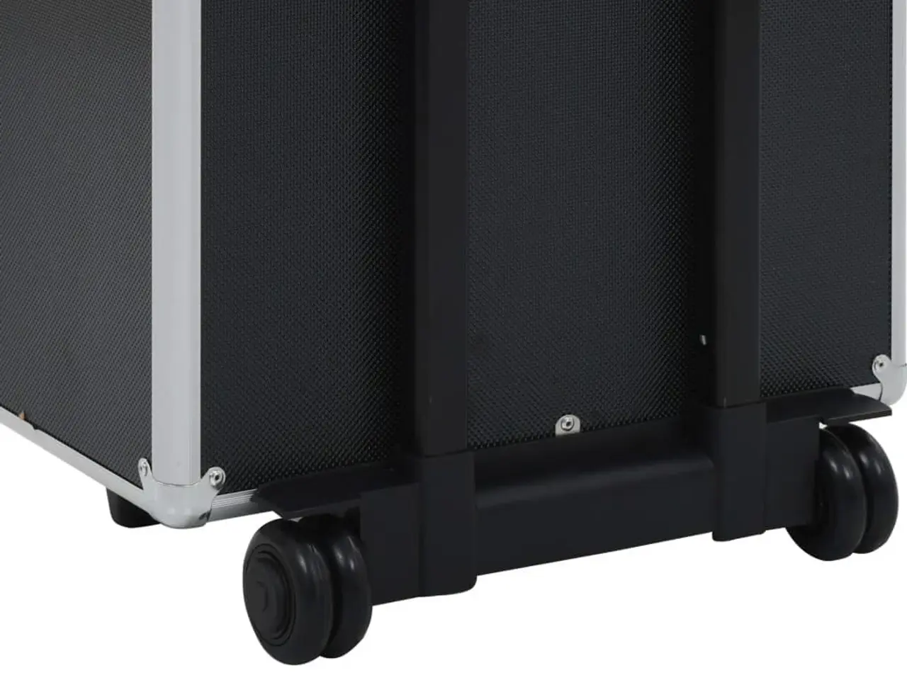 Billede 10 - Makeupkuffert i aluminium - sort trolley med 4 niveauer