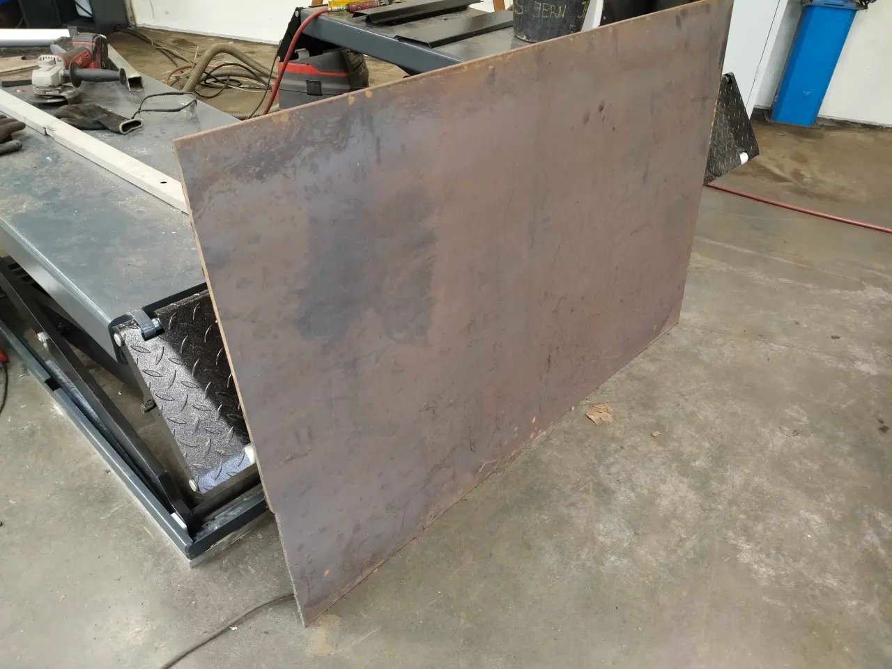 Billede 1 - Jernplade 10mm. 155 cm x 102 cm
