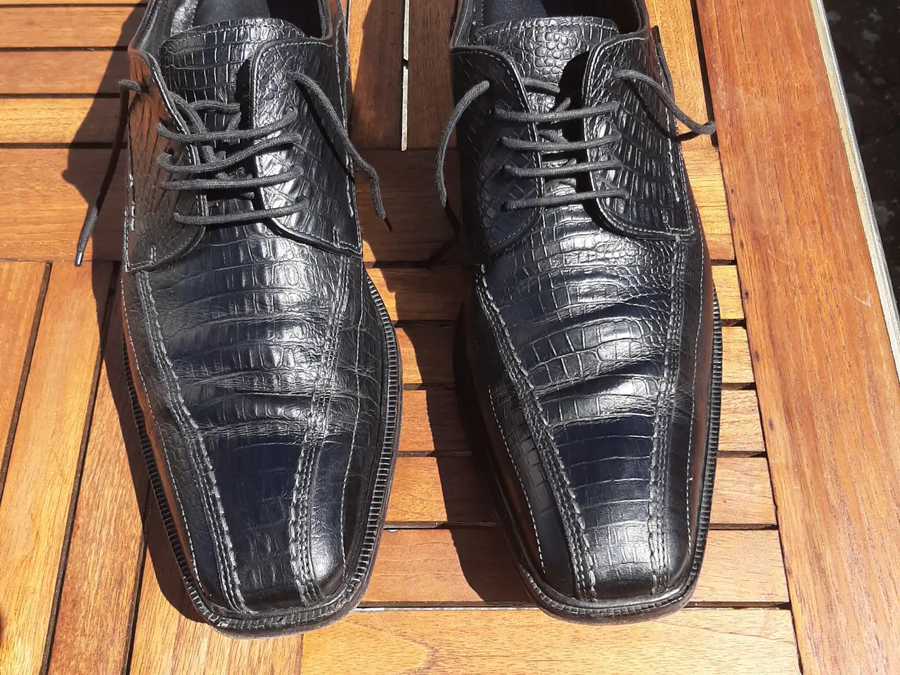 Billede 5 - ECCO Classic design i krokodillelook ægte læder 45