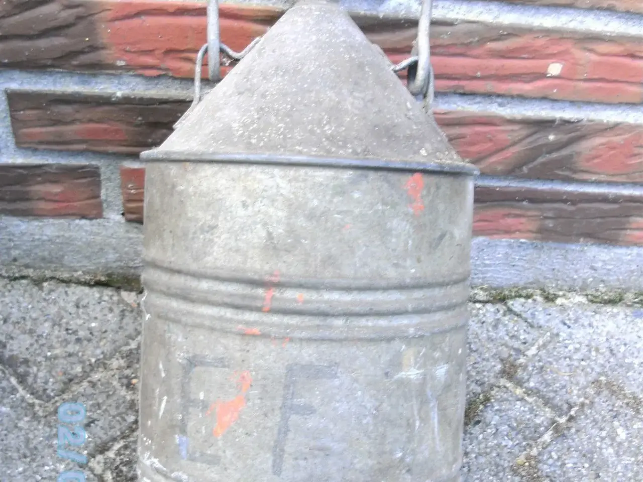 Billede 1 - Petroleumsdunk galv. 5 ltr.antik