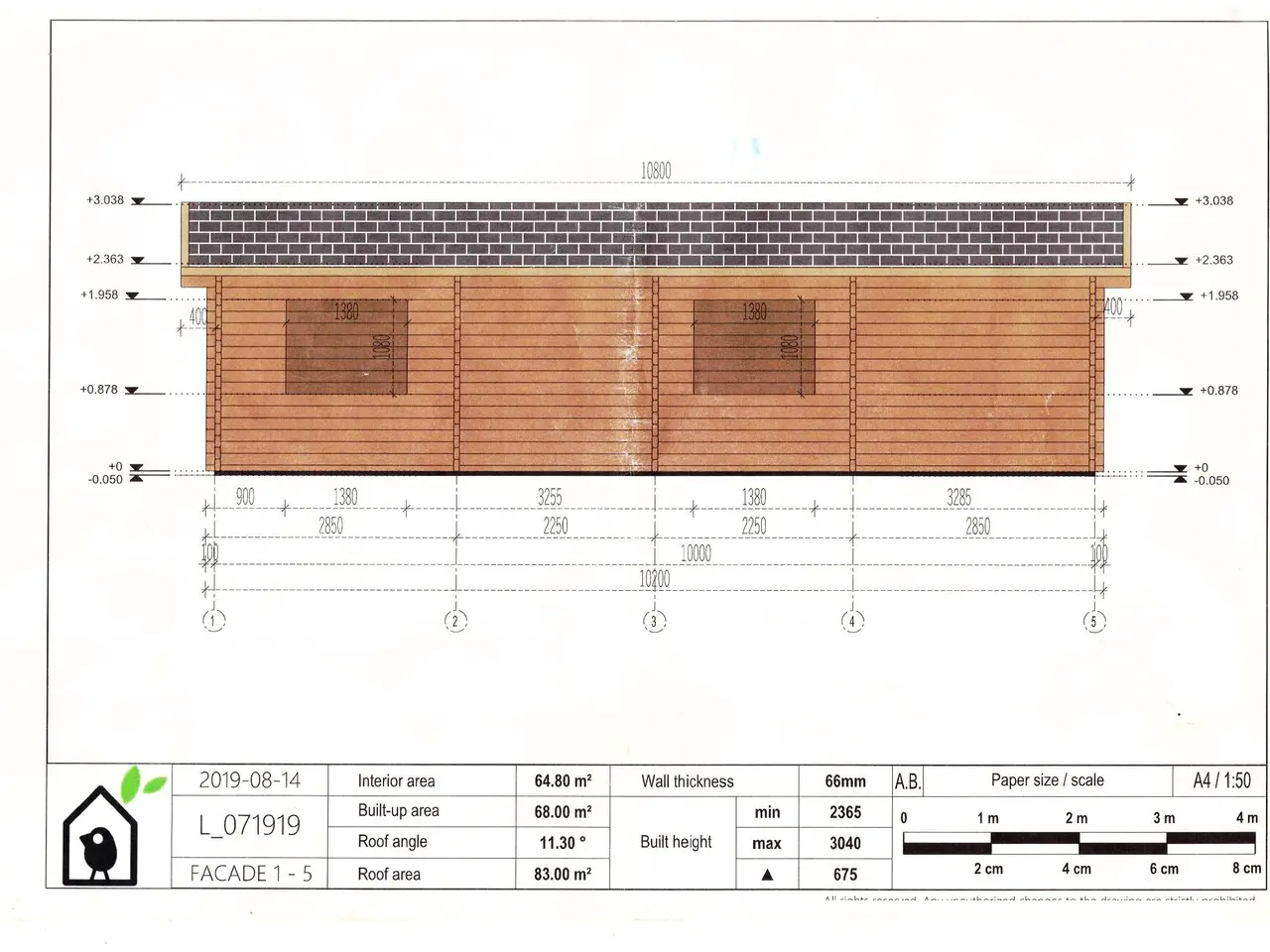 Billede 15 - Træhus Modificeret i 66 mm + ekstra planker LÆS