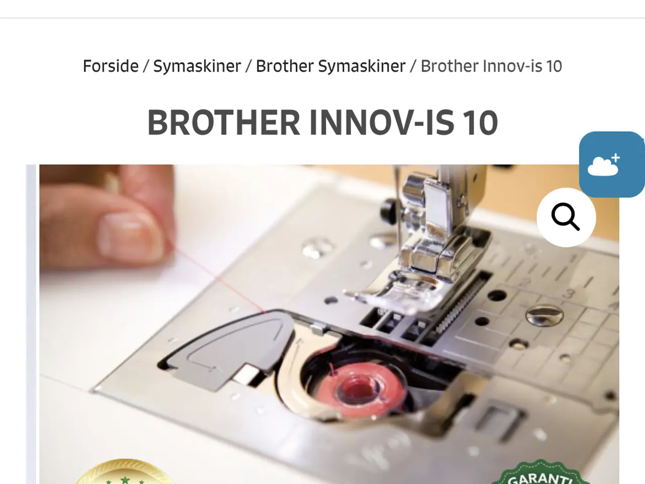 Billede 3 - Brother Inovis 10 Model symaskine