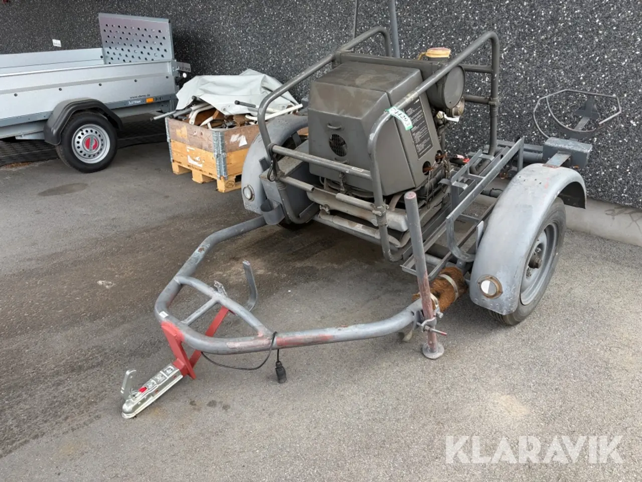 Billede 1 - Vandforsyningsenhed / brandpumpe på trailer DVI BS12/8-1 1200 bobbel motor