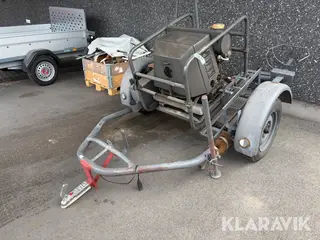 Vandforsyningsenhed / brandpumpe på trailer DVI BS12/8-1 1200 bobbel motor