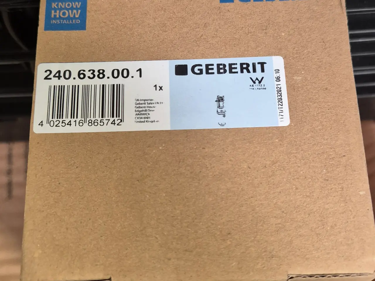 Billede 3 - Geberit 240.638.00.1 skylleventil Type 290 (2-skyl