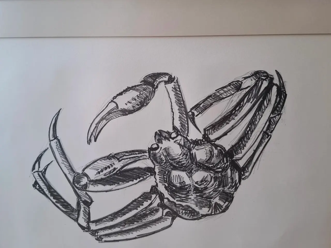 Billede 2 - Jens Rosing – “Snekrabbe” – Grønlandsk lithografi