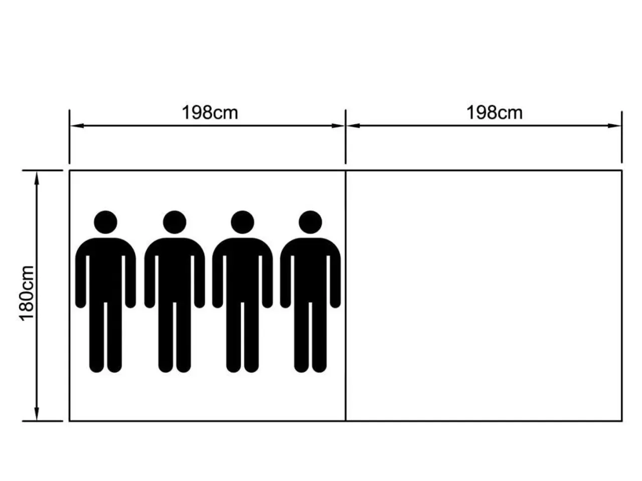 Billede 9 - Campingtelt til 4 personer - marineblå/lyseblå