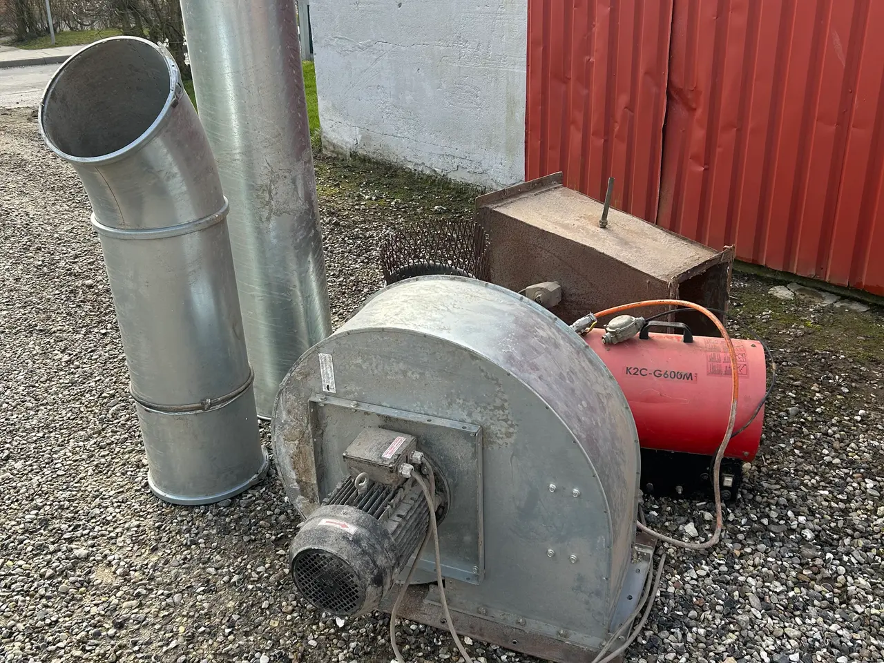 Billede 1 - Gasovn / blæser/ rør