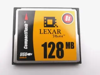 LEXAR Media 128Mbyte 8x USB Compact Flash Card