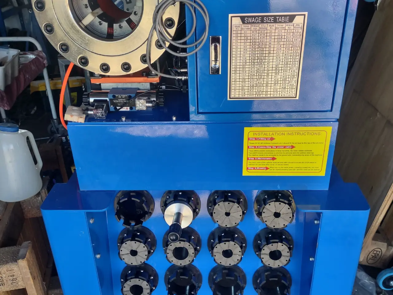 Billede 1 - Slangepresse, hydraulisk