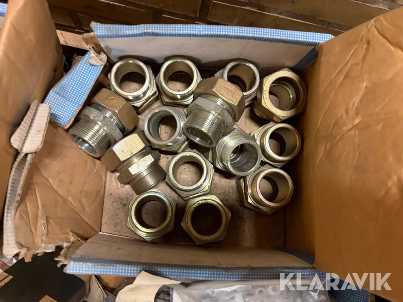 Billede 11 - Lot - Fittings, SAE flanger, og kuglehaner - 1 palle