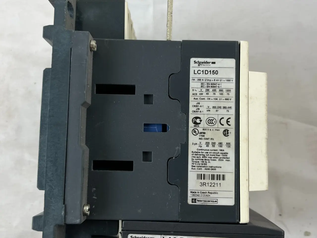 Billede 10 - Schneider Electric LC1D150 kontaktor 150A 3-Pole