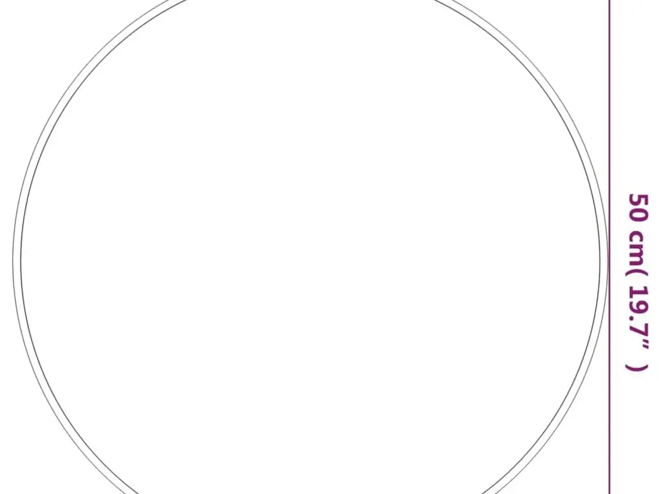 Billede 6 - Vægspejl rundt 50 cm - guldfarvet
