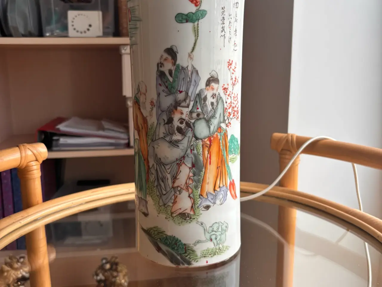 Billede 2 - Kinesisk lampe med skærm