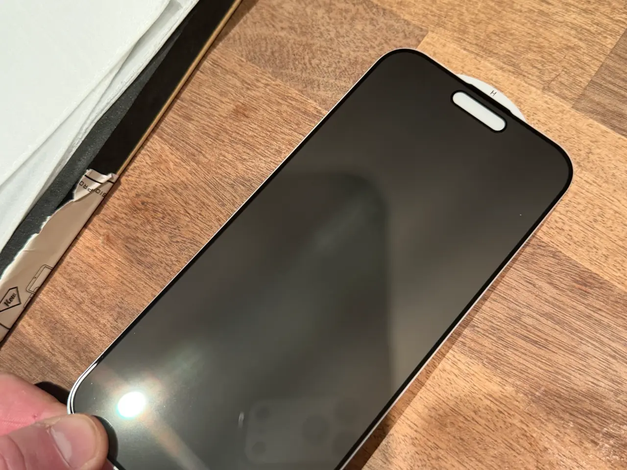 Billede 1 - Panserglas Privacy iPhone 16 pro Max (3 stk)
