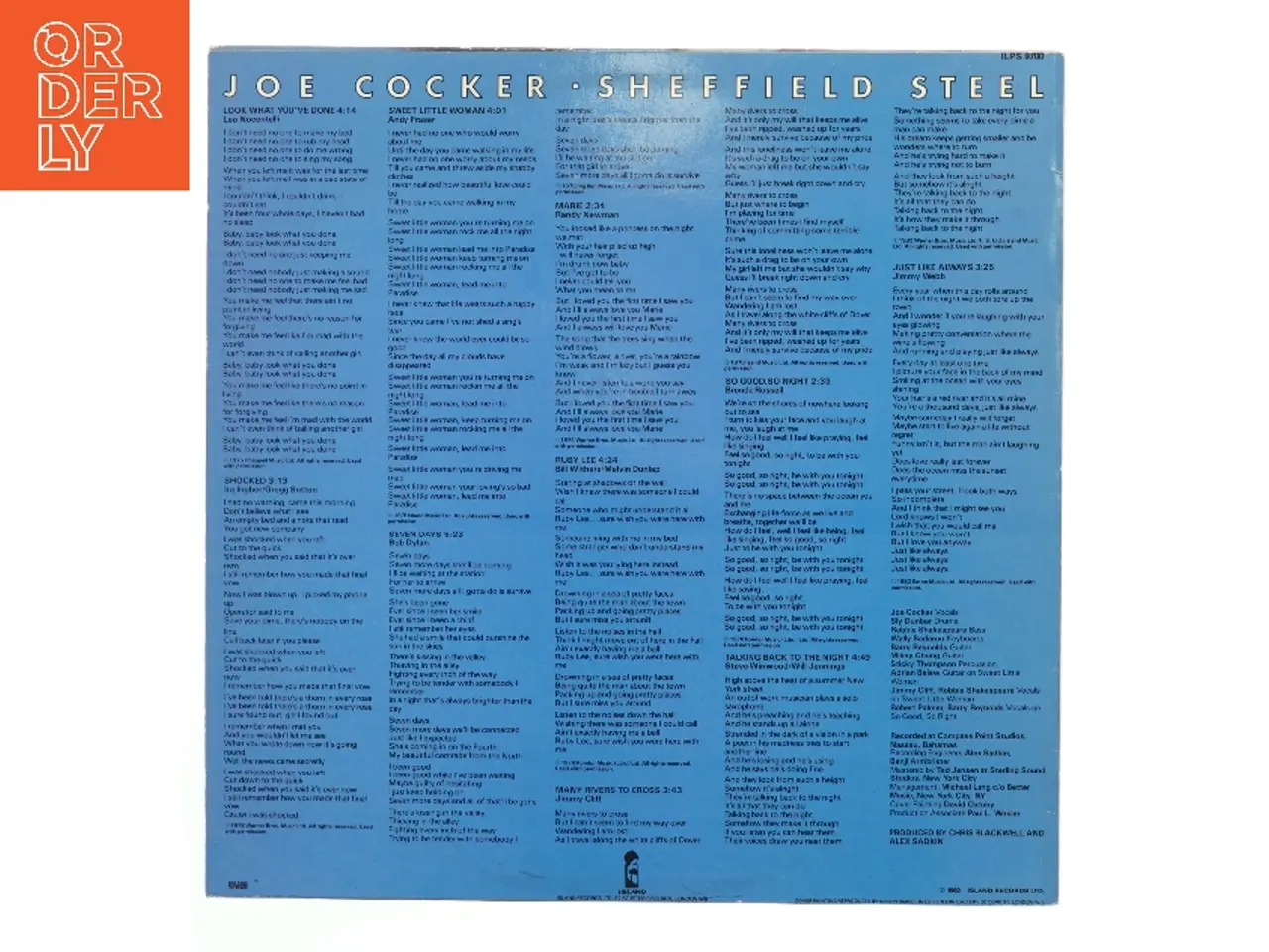 Billede 2 - Joe Cocker - Sheffield Steel LP