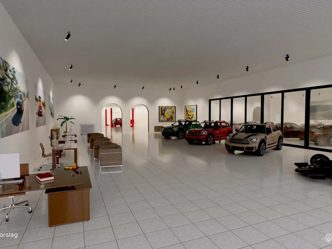 Billede 8 - Showroom/detail på trafikeret Roskildevej