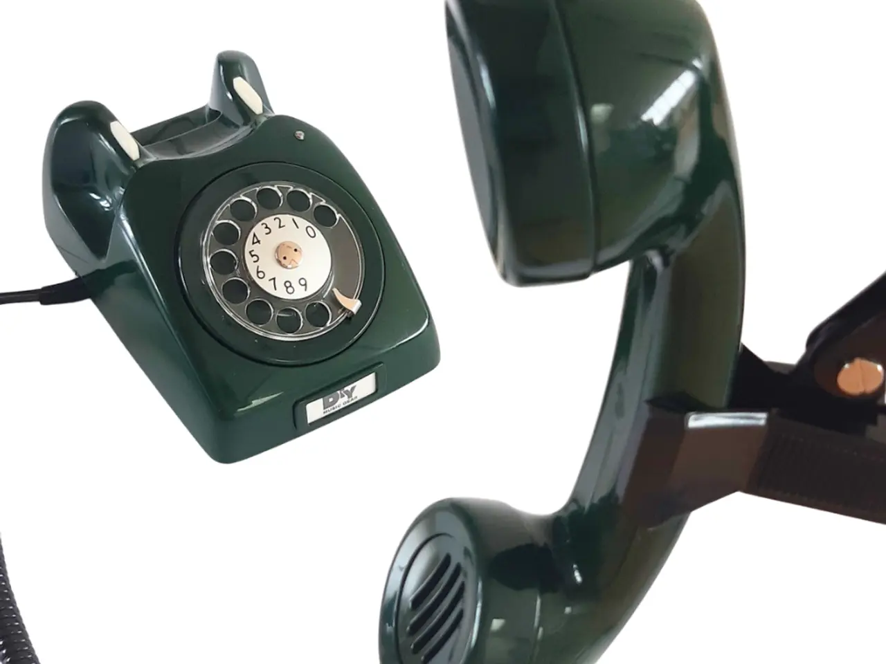Billede 2 - Retro telefon mikrofon 2 (Mørk grøn)