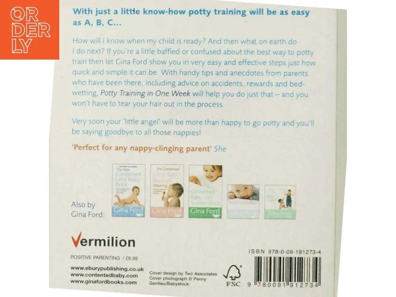 Billede 3 - 'Potty Training in One Week' af Gina Ford (bog)