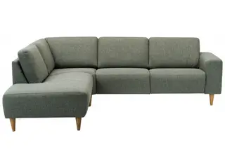 Hjort Knudsen Copenhagen Hjørnesofa grøn stof venstrevendt