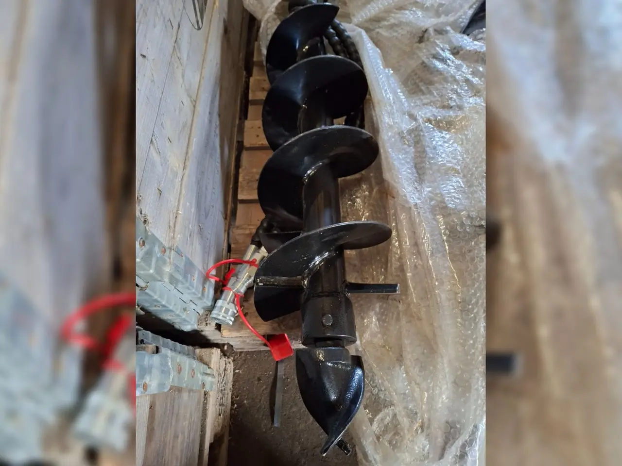Billede 3 - Uni loader Hydraulisk Jordbor Ø 200 x 1,5 mtr. (Ny)