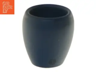 Knap harpe glasur Lille blå vase (str. 6 cm)