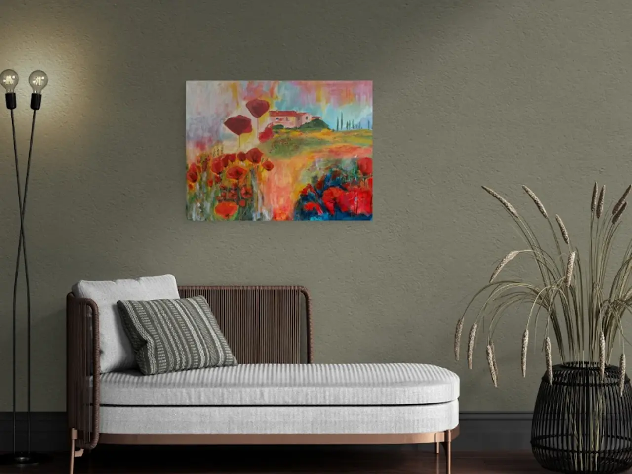 Billede 3 - Maleri original Toscana 60x80cm