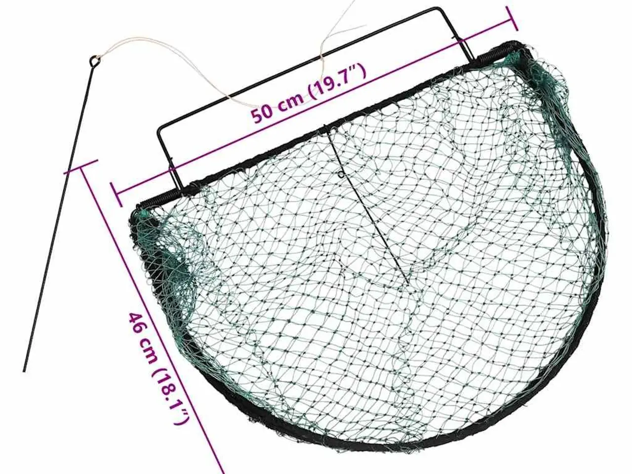 Billede 8 - Fuglenet 50 cm - stålramme, grøn