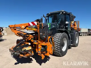 Traktor JCB Fastrac med komplet MULAG klippeopsætning