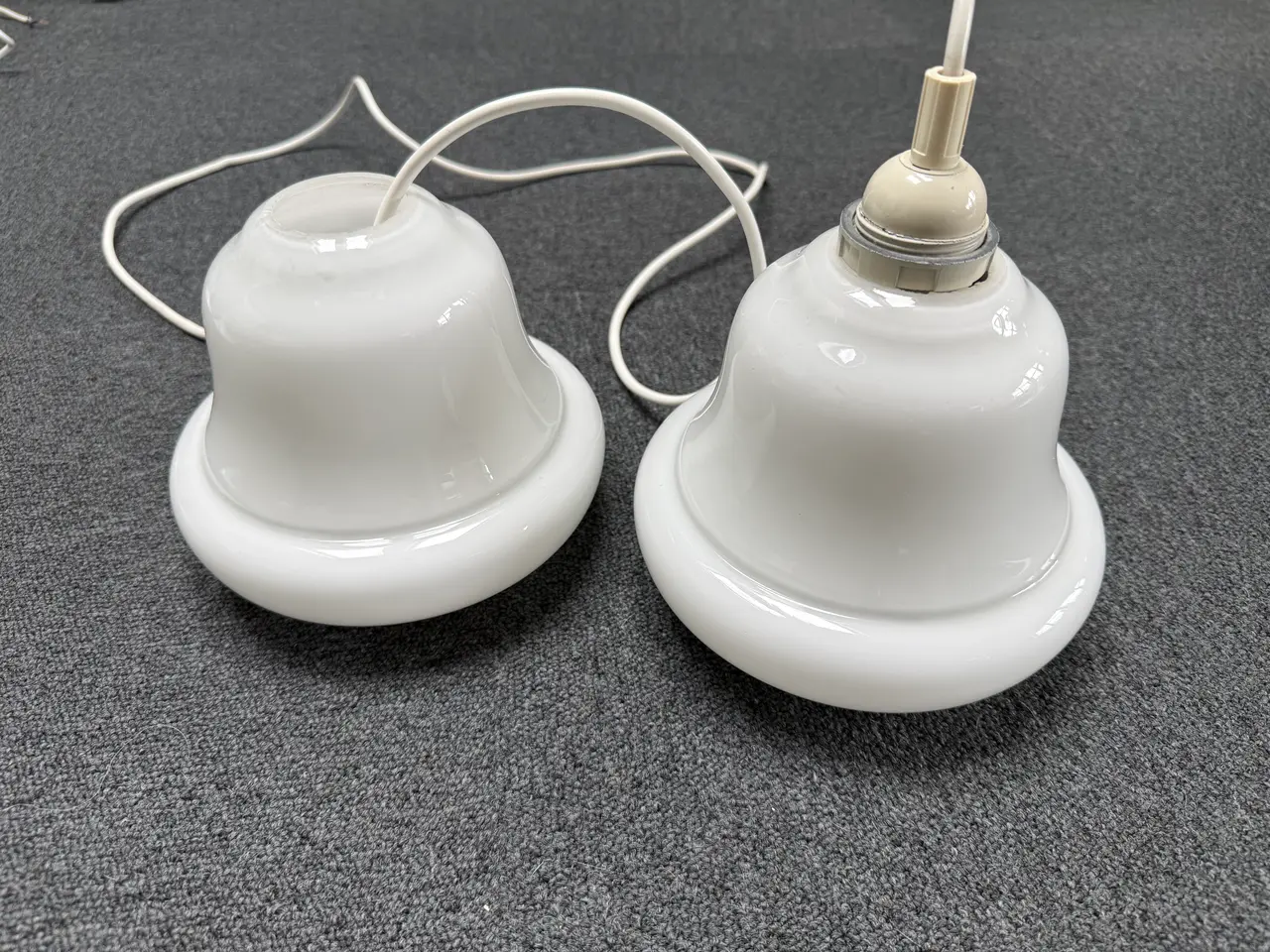 Billede 1 - Gamle loftslamper i glas