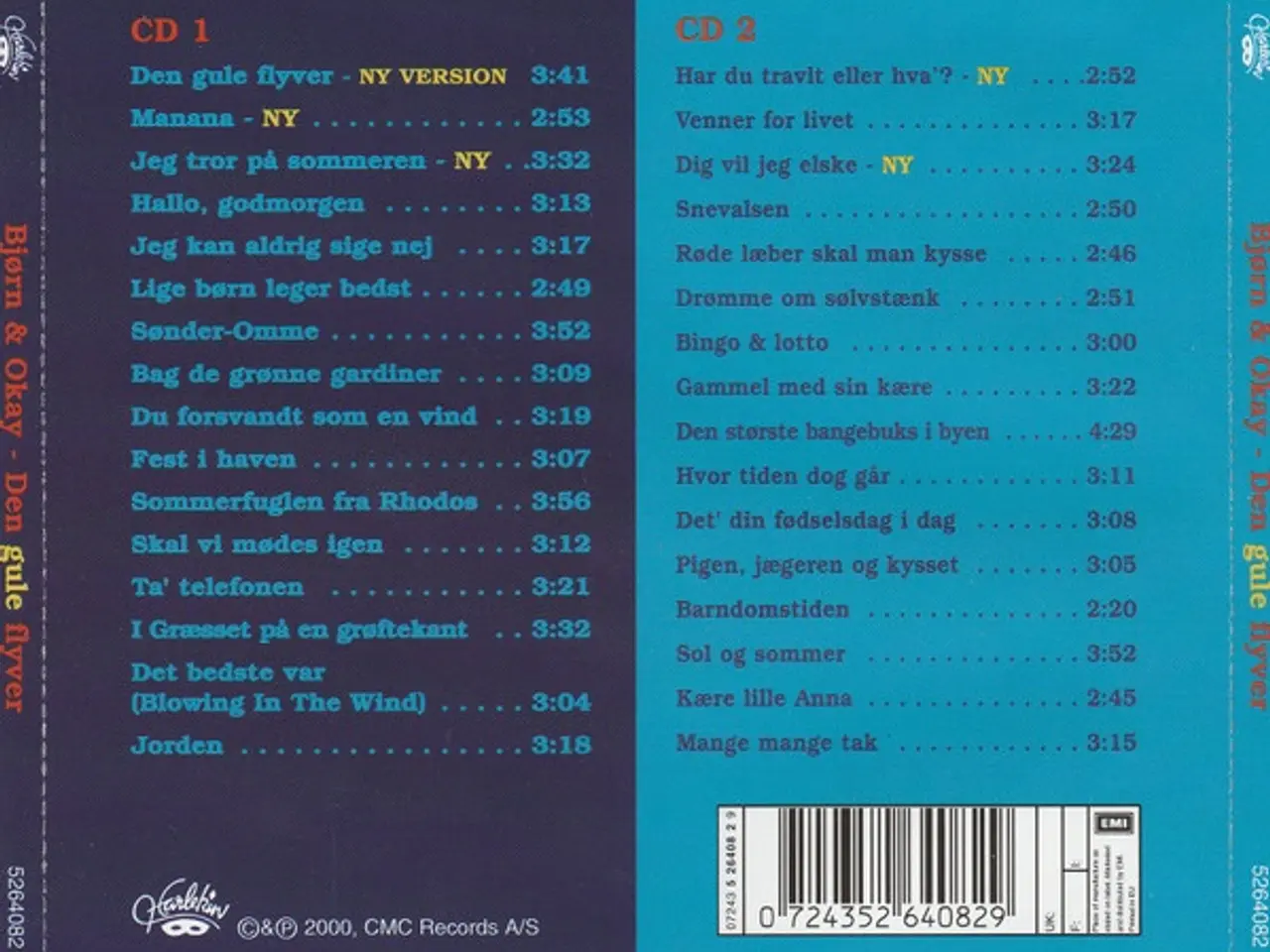 Billede 2 - Bjørn & Okay – Den Gule Flyver + 4 Nye Sange – CD