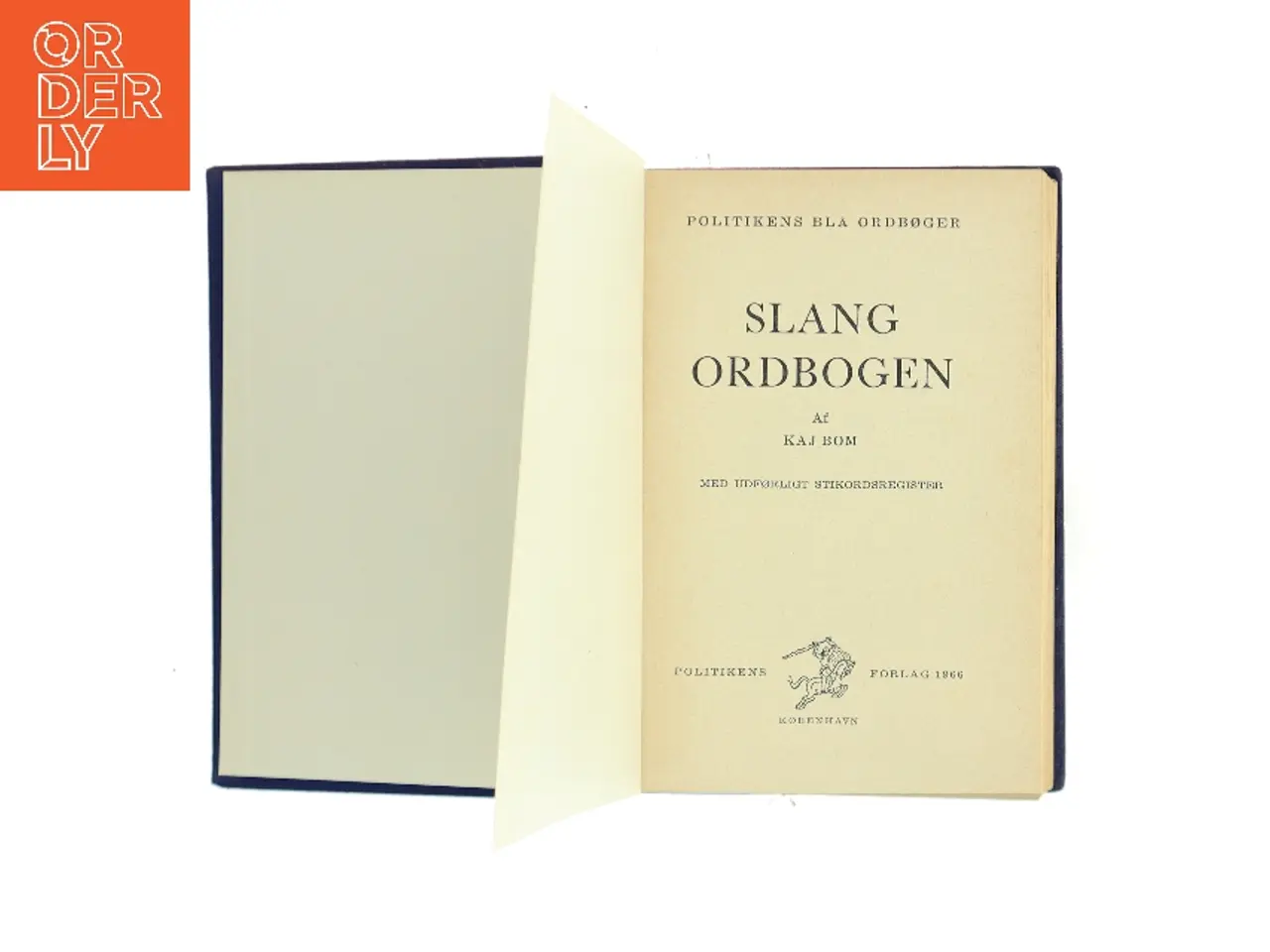 Billede 1 - Slang ordbogen af Kaj Bom (Bog)